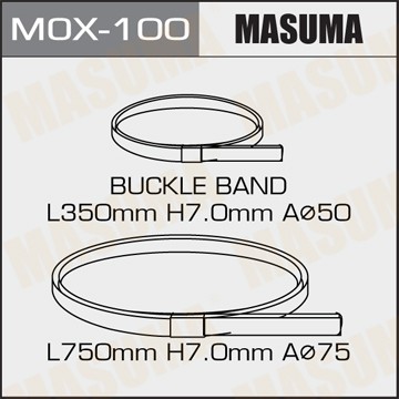 Хомут пыльника ШРУСа MOX100 MASUMA