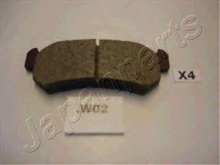 Комплект тормозных колодок, диско PPW02AF JAPAN PARTS GROUP