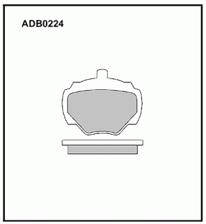 Колодки тормозные дисковые ADB0224 ALLIED NIPPON