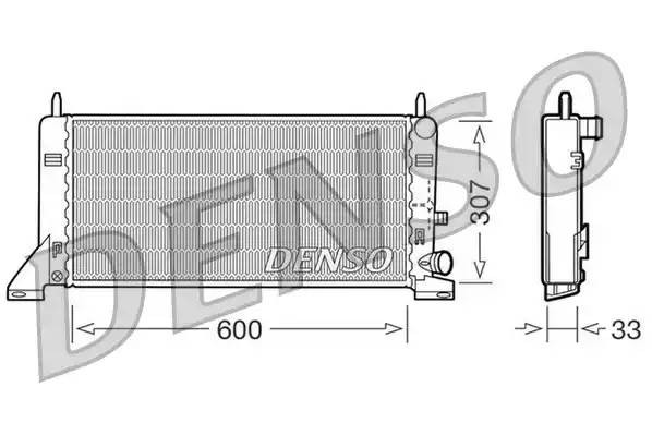 Радиатор, охлаждение двигател DRM10023 DENSO