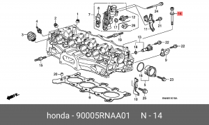 Болты крепления ГБЦ (комплект) 90005RNAA01 HONDA