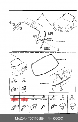 Деталь T001506B9 MAZDA