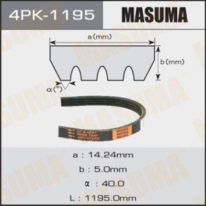 Ремень приводной 4PK-1195 MASUMA