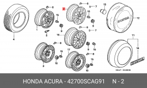 Диск колеса 42700SCAG91 HONDA