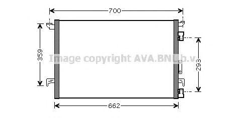 Радиатор кондиционера OL5333 AVA