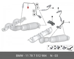 Лямбда-зонд 11 78 7 512 984 BMW