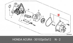 Крышка распределителя зажигания 30102PT3A12 HONDA