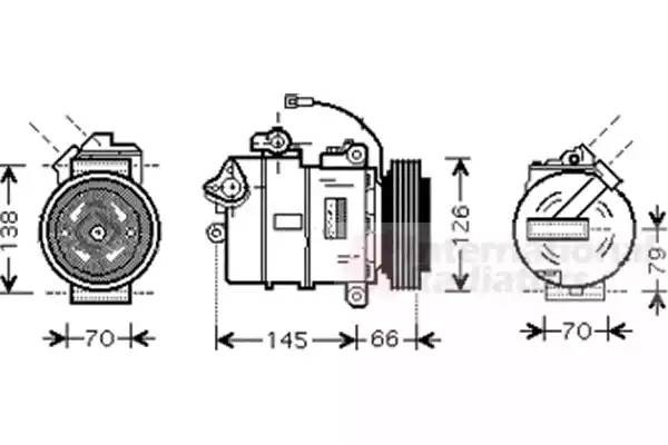 Компрессор, кондиционер 5800K261 VAN WEZEL