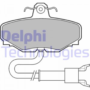 Комплект тормозных колодок, диско LP601 DELPHI