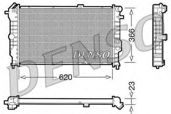 Радиатор, охлаждение двигател DRM20020 DENSO