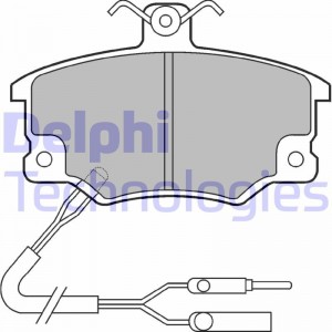 Комплект тормозных колодок, диско LP496 DELPHI
