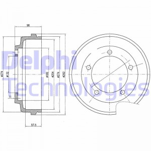 Тормозной барабан BF479 DELPHI