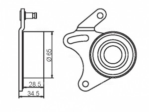 Ролик ремня ГРМ GT90230 GMB