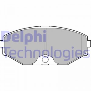 Комплект тормозных колодок, диско LP1058 DELPHI