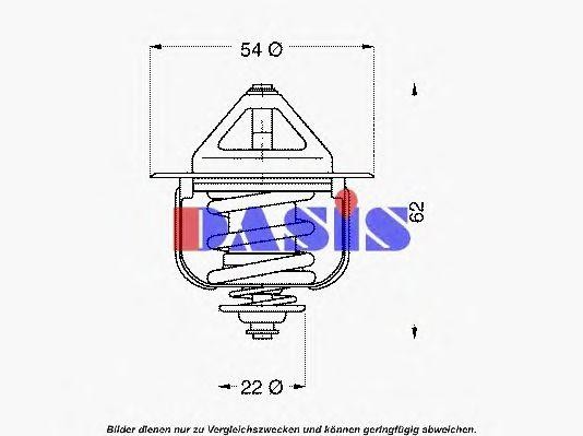 Термостат, охлаждающая жидкость 751847N AKS DASIS