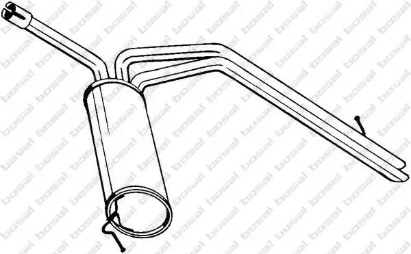 Глушитель выхлопных газов конечный 281-795 BOSAL