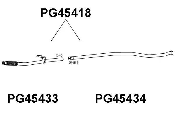 Выпускной трубопровод PG45418 VENEPORTE