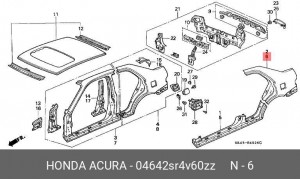 Боковина 04642SR4V60ZZ HONDA
