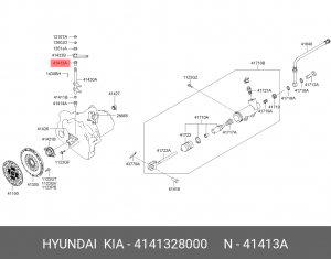 Сайлентблок цапфы колеса 4141328000 HYUNDAI KIA