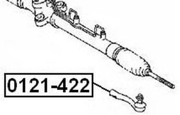 Наконечник рулевой тяги 0121-422 ASVA