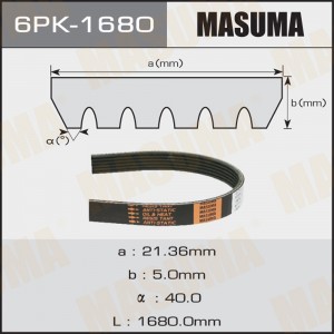 Ремень приводной 6PK-1680 MASUMA