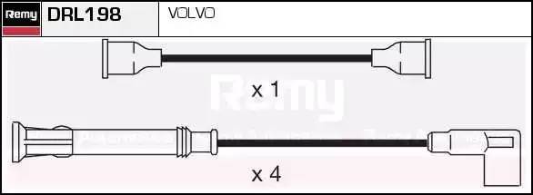 Ккомплект проводов зажигания DRL198 DELCO REMY
