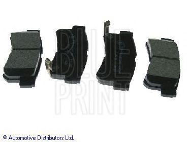 Комплект тормозных колодок, диско ADG04250 BLUE PRINT