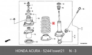Деталь 52441SWET21 HONDA