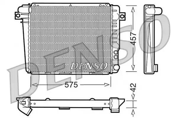 Радиатор, охлаждение двигател DRM05050 DENSO