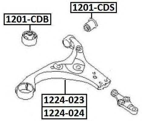 Сайлентблок 1201-CDB ASVA
