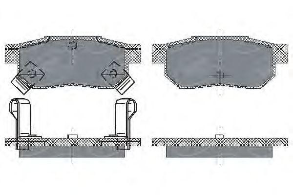Комплект тормозных колодок, диско SP195 SCT