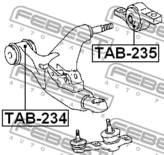 Сайлентблок TAB-235 FEBEST