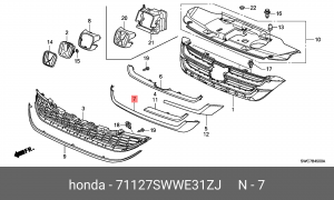 Деталь 71127SWWE31ZJ HONDA