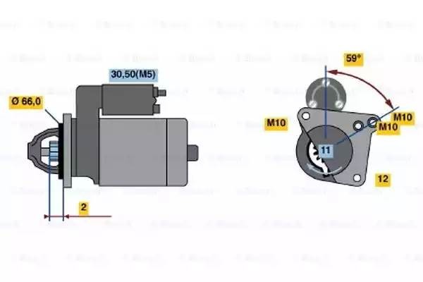 Стартер 0 001 108 428 BOSCH