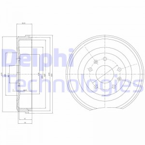 Тормозной барабан BF460 DELPHI
