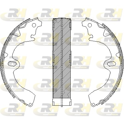 Комплект тормозных колодок 4097.00 ROADHOUSE