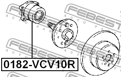 Ступица колеса 0182-VCV10R FEBEST