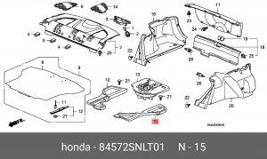 Деталь 84572SNLT01 HONDA