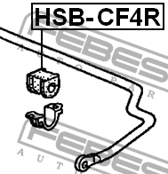 Втулка стабилизатора HSB-CF4R FEBEST
