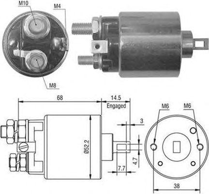 Тяговое реле, стартер 940113050444 MAGNETI MARELLI