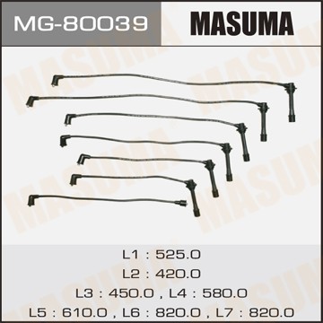 Провода высоковольтные системы зажигания (комплект) MG80039 MASUMA