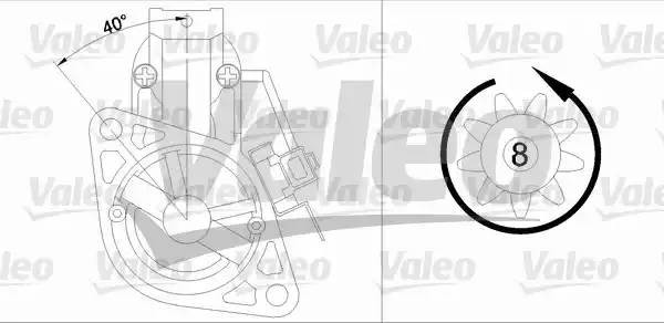 Стартер 458173 VALEO PHC