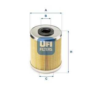 Топливный фильтр 2669500 UFI