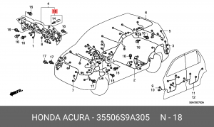 Лампа 35506S9A305 HONDA