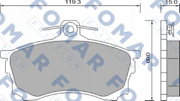 Колодки тормозные дисковые 51637981 ROULUNDS BRAKING