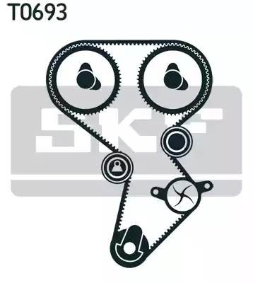Комплект ремня ГРМ VKMA95624 SKF