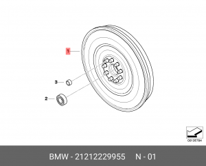Маховик 21 21 2 229 955 BMW