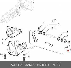 Гайка 14048211 ALFA FIAT LANCIA