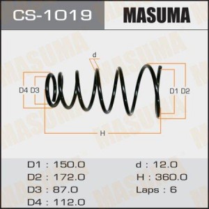 Пружина подвески CS-1019 MASUMA