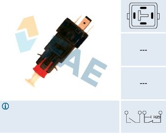 Выключатель фонаря сигнала торможения 24519 FAE